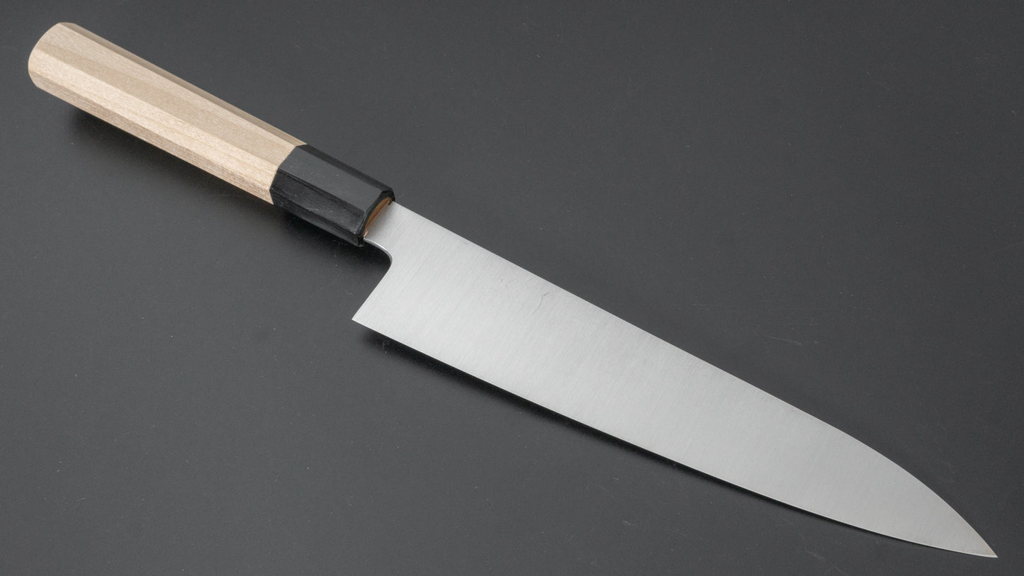 Hitohira Ashi Swedish Stainless Gyuto 210mm Ho Wood Handle - HITOHIRA