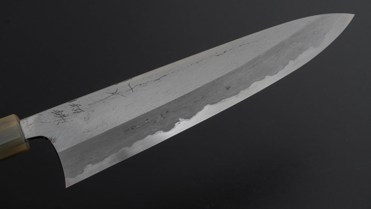 Hitohira Tanaka Kyuzo Blue #1 Watetsu Migaki Gyuto 240mm Ziricote Handle (#002/ Saya) - HITOHIRA