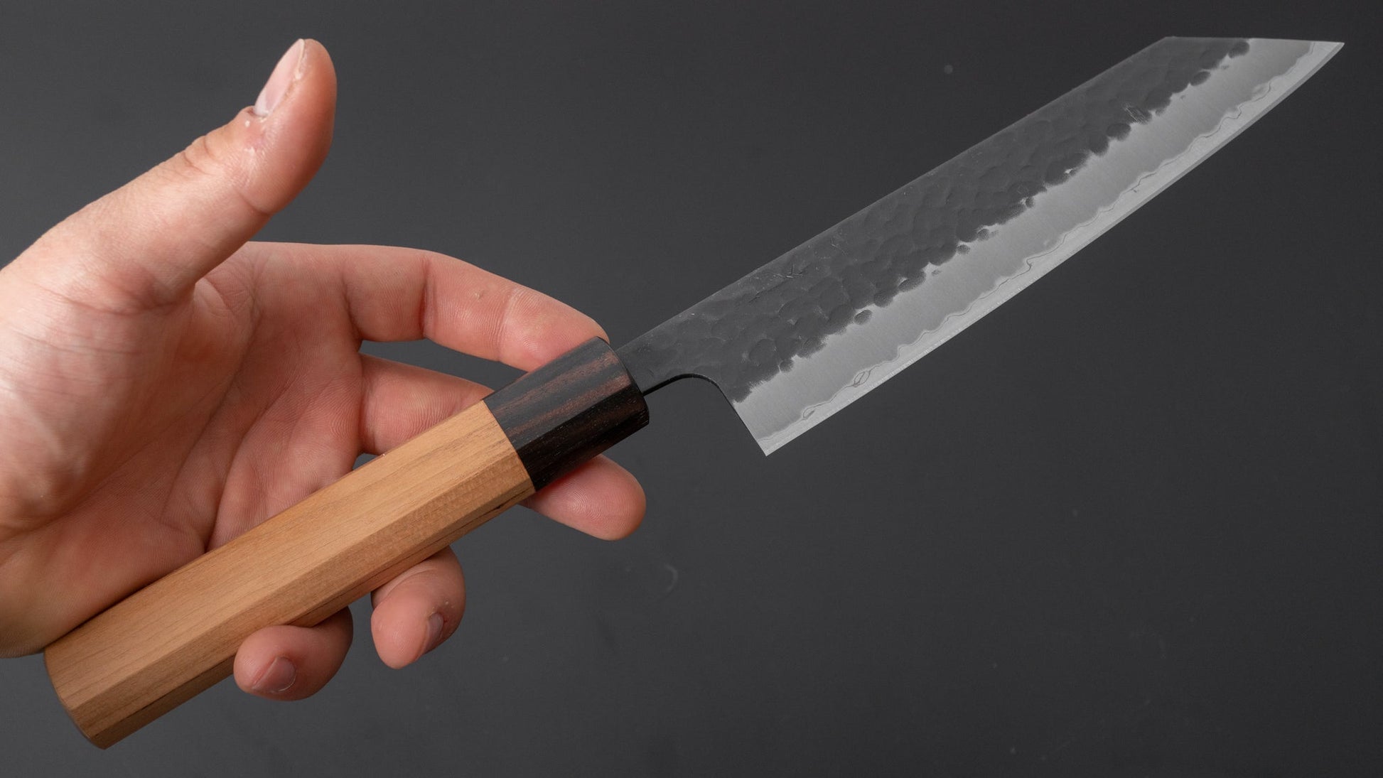 Hitohira Futana SB Kuro Tsuchime Bunka Cherry Wood Handle - HITOHIRA