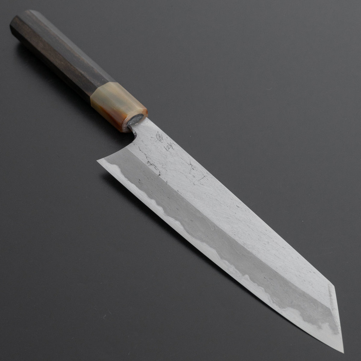 Hitohira Tanaka Kyuzo Blue #1 Watetsu Migaki Kiritsuke Gyuto 210mm Taihei Ebony Handle (#004/ Saya) - HITOHIRA