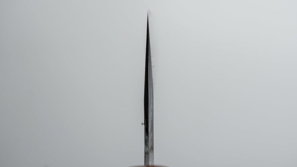 Hitohira Tanaka Kyuzo Blue #1 Watetsu Migaki Kiritsuke Gyuto 210mm Taihei Ebony Handle (#004/ Saya) - HITOHIRA