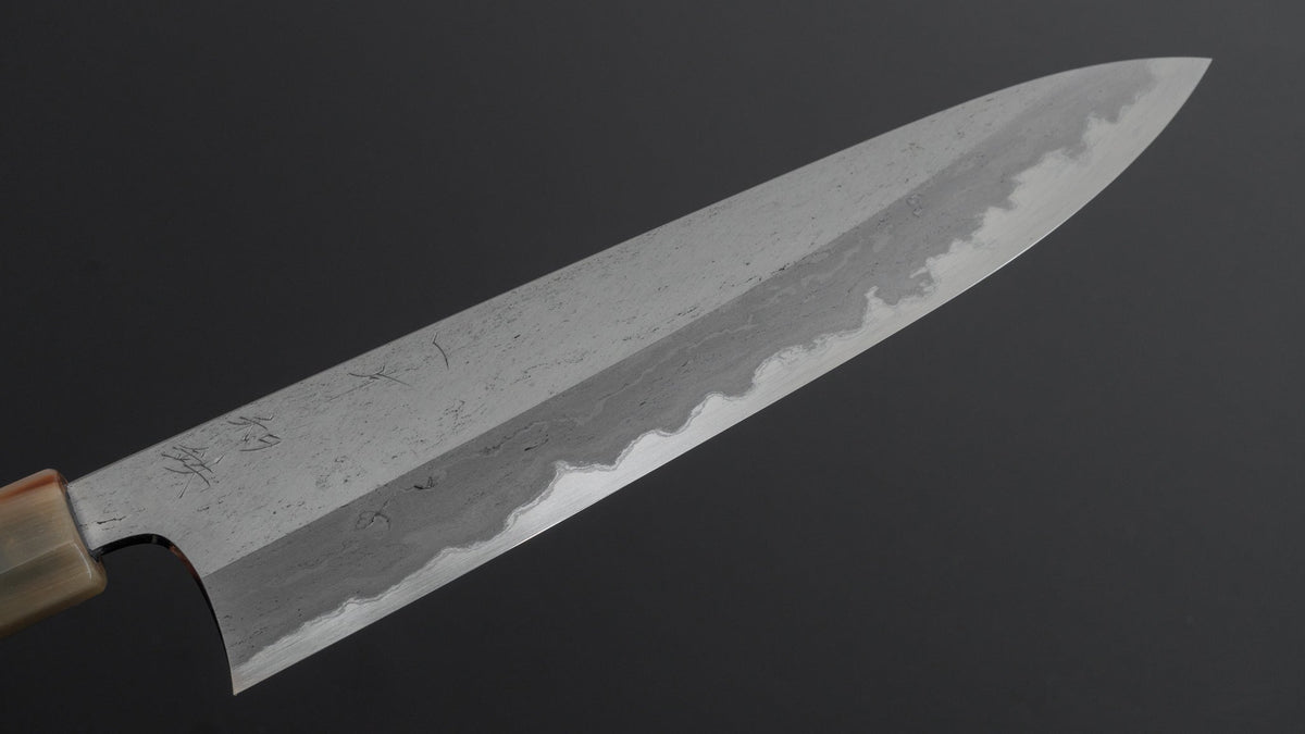 Hitohira Tanaka Kyuzo Blue #1 Watetsu Migaki Gyuto 240mm Taihei Ebony Handle (#005/ Saya) - HITOHIRA