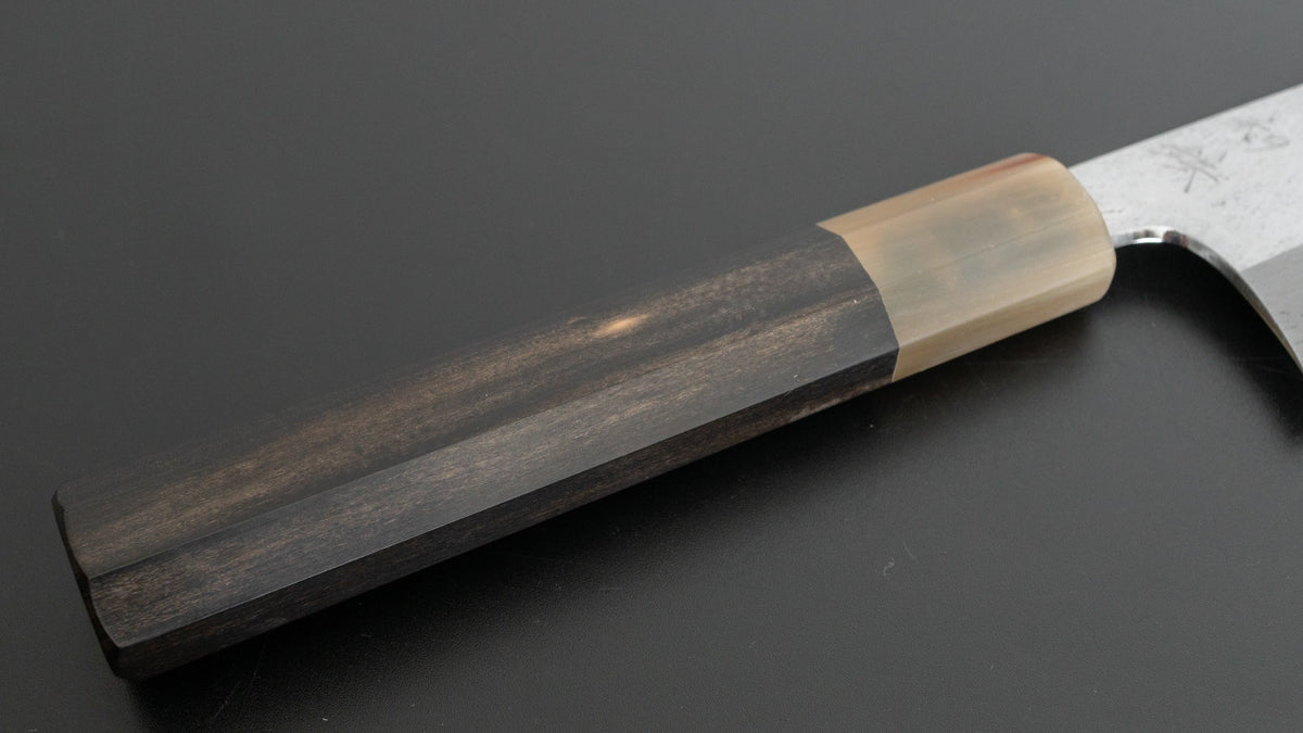 Hitohira Tanaka Kyuzo Blue #1 Watetsu Migaki Gyuto 240mm Taihei Ebony Handle (#005/ Saya) - HITOHIRA