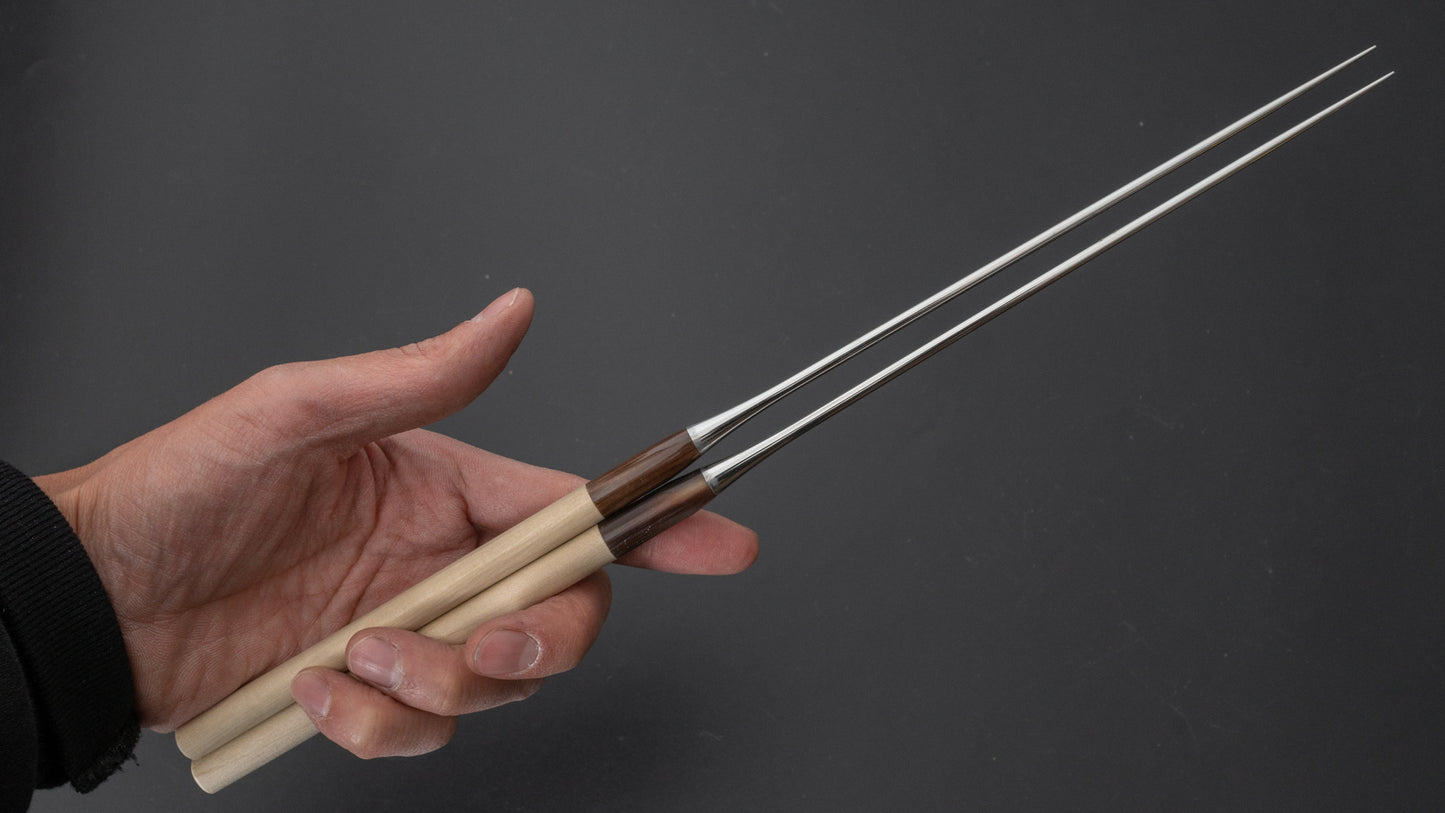 Hitohira Ho Moribashi Chopstick 180mm Rounded with Buffalo Horn - HITOHIRA