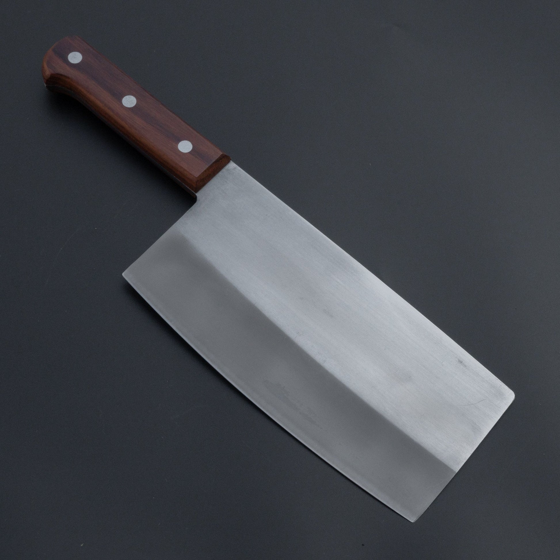 Mumei White #2 Stainless Clad Chinese Cleaver 170mm Rosewood Handle | HITOHIRA