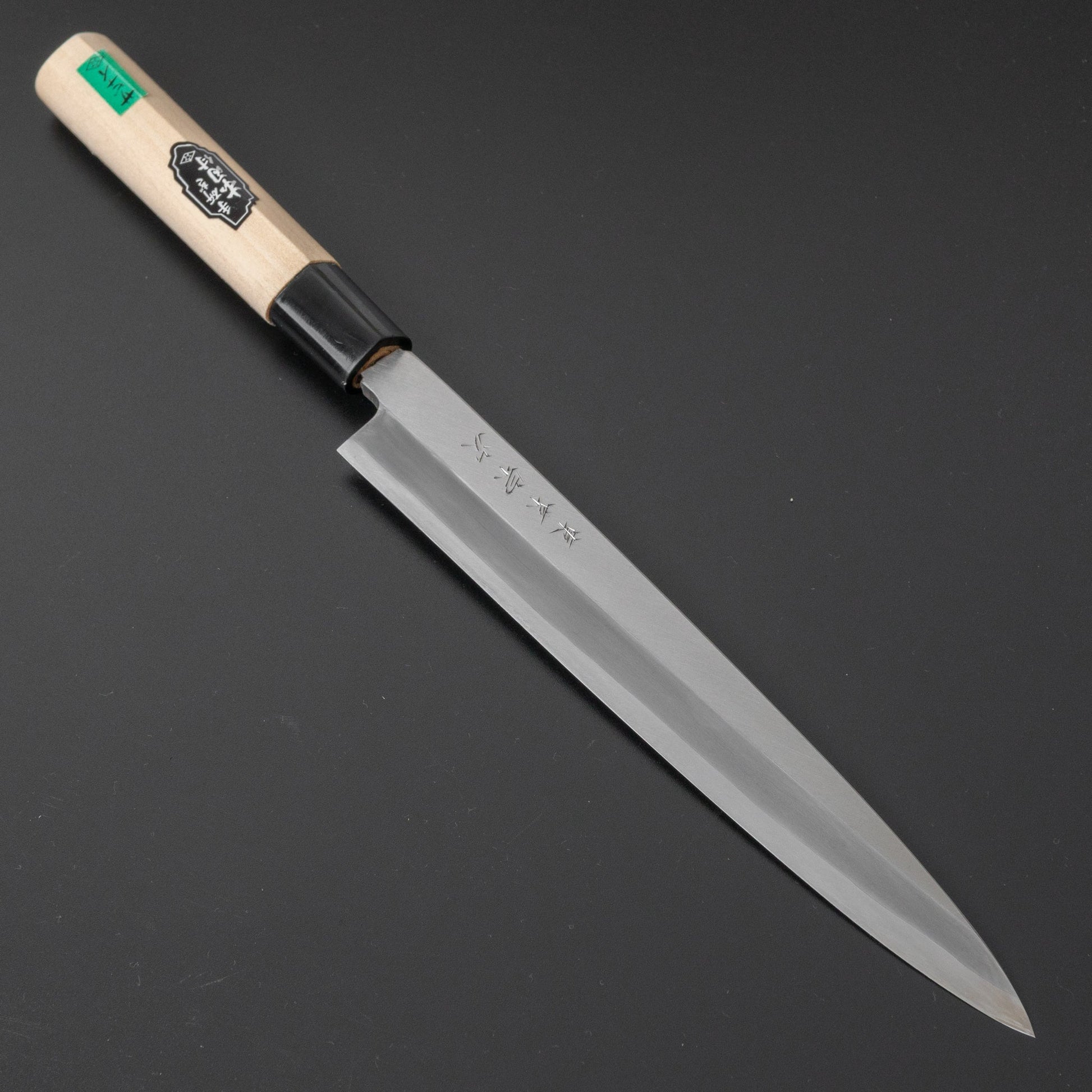 Morihei Munetsugu Stainless Yanagiba 210mm Poplar Handle (Fine Finish) | HITOHIRA