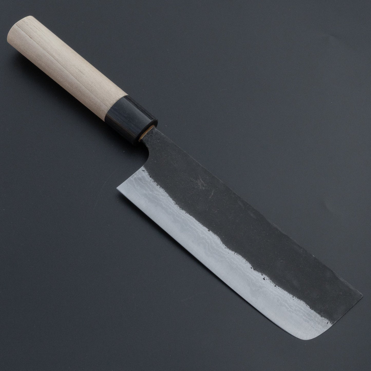 Hitohira STK White #2 Kurouchi Nakiri 165mm Ho Wood Handle | HITOHIRA