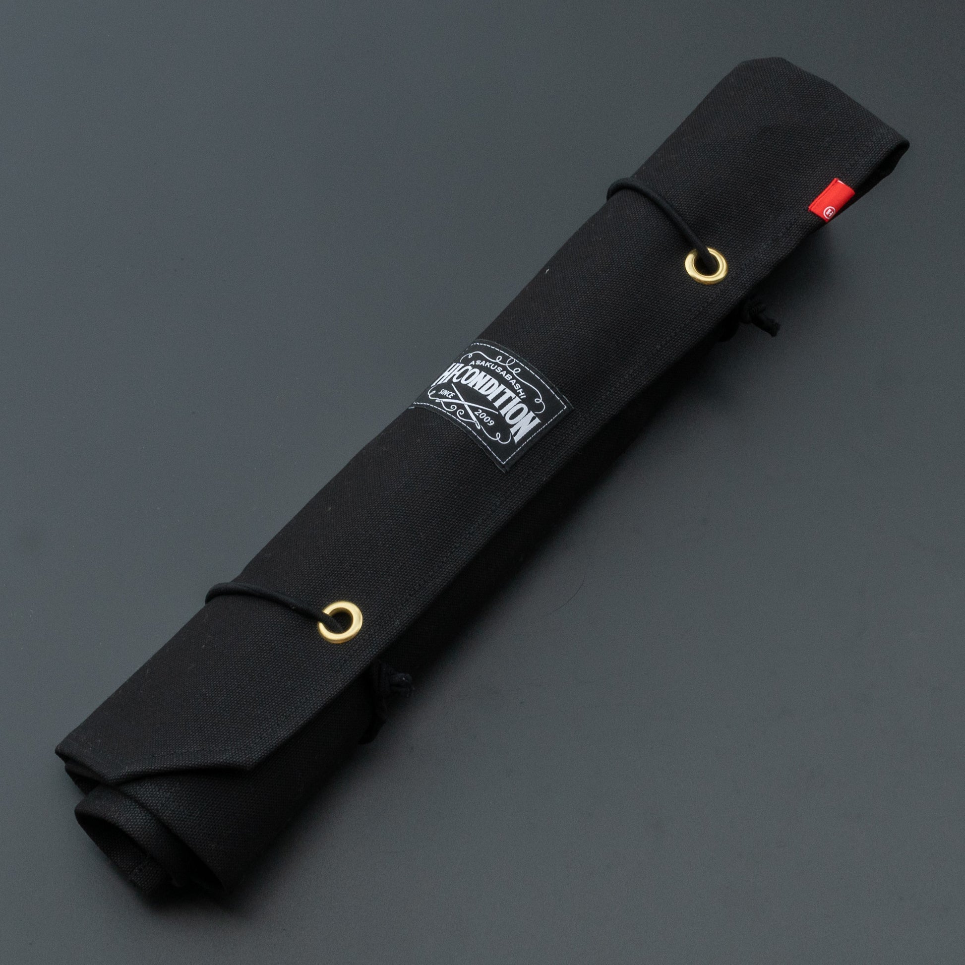 HI-CONDITION Hanpu Canvas 6 Pockets Knife Roll Black - HITOHIRA