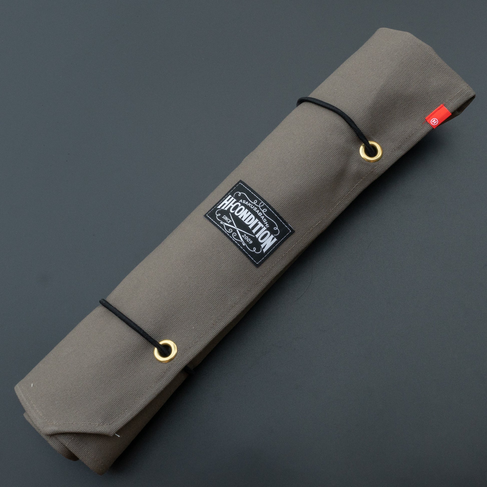 HI-CONDITION Hanpu Canvas 6 Pockets Knife Roll Dark Gray - HITOHIRA