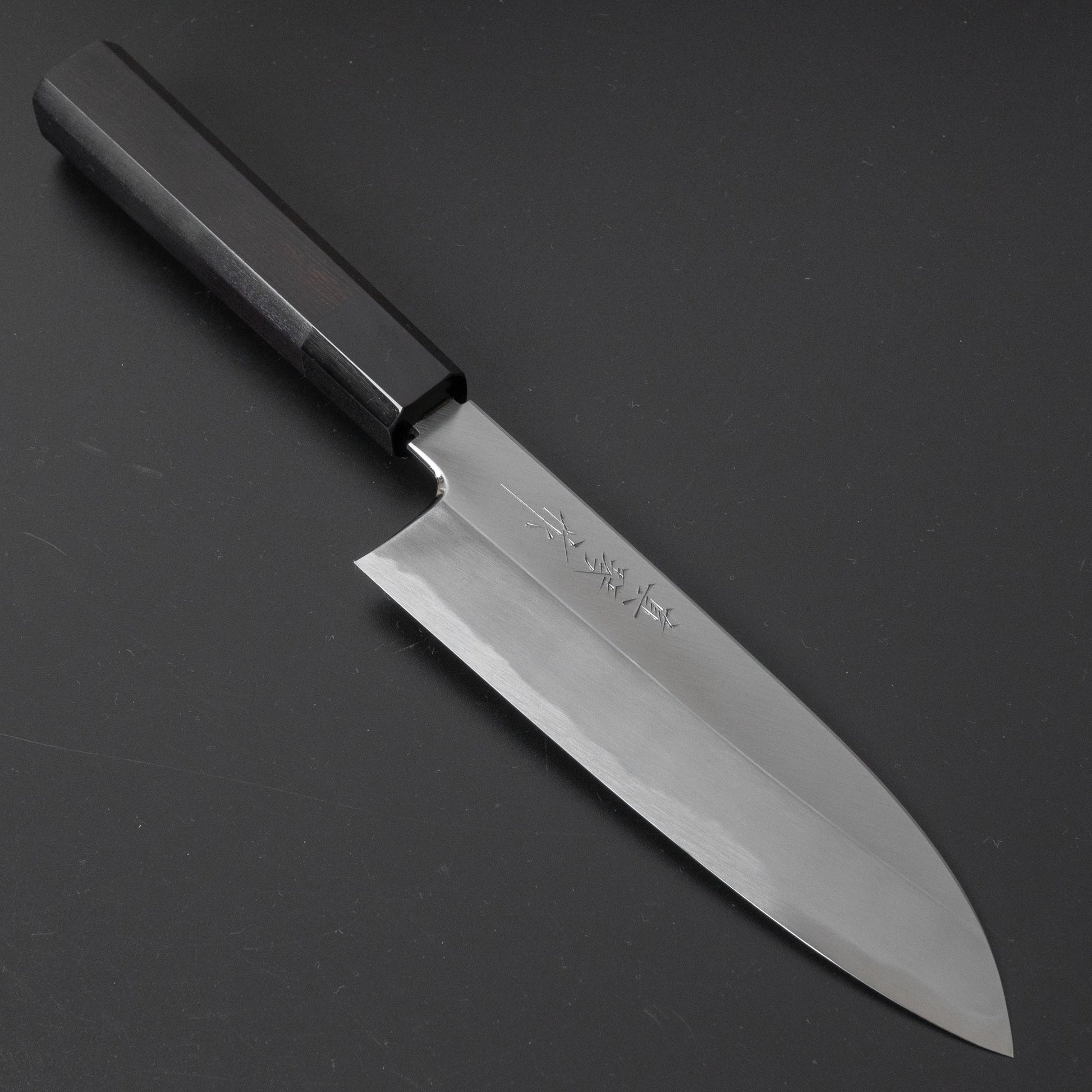 Tadokoro White #2 Santoku 180mm Ebony Handle (Limitedly Discounted) | HITOHIRA