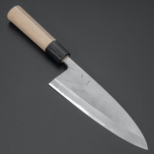 Hitohira Gorobei White #3 Deba 180mm Ho Wood Handle (D-Shape) - HITOHIRA