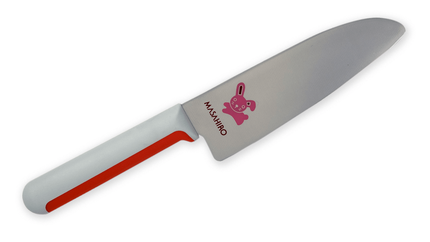Masahiro Children Knife 130mm Plastic Handle (Rabbit) - HITOHIRA
